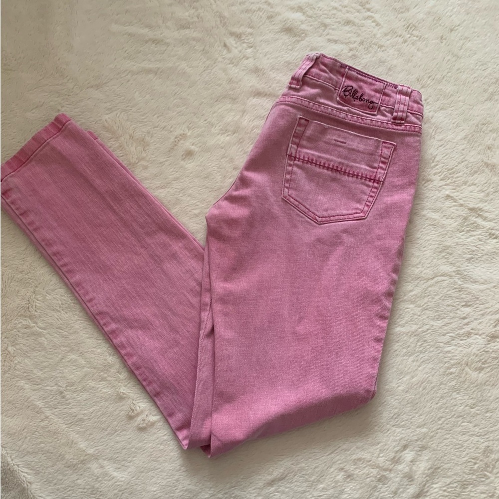 Billabong Pink Jeans The Skinny in Size 7